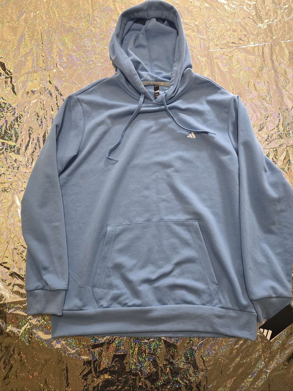 adidas Men's Sky Blue Pullover Hoodie